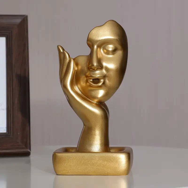 Skulptierter Masken-Räucherstäbchenhalter